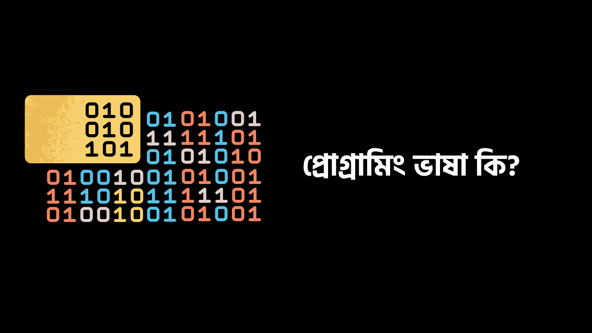 প্রোগ্রামিং ভাষা কি? প্রোগ্রামিং ভাষা কি