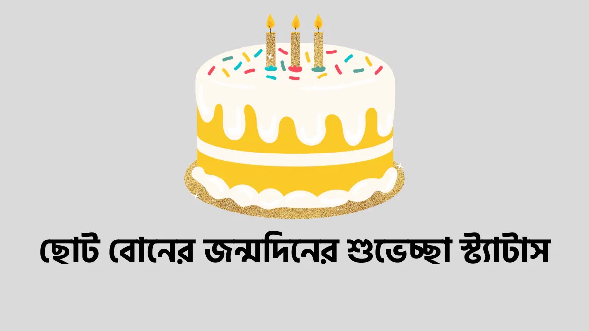ছোট বোনের জন্মদিনের শুভেচ্ছা স্ট্যাটাস ৫০০+ বোনের জন্মদিনের শুভেচ্ছা