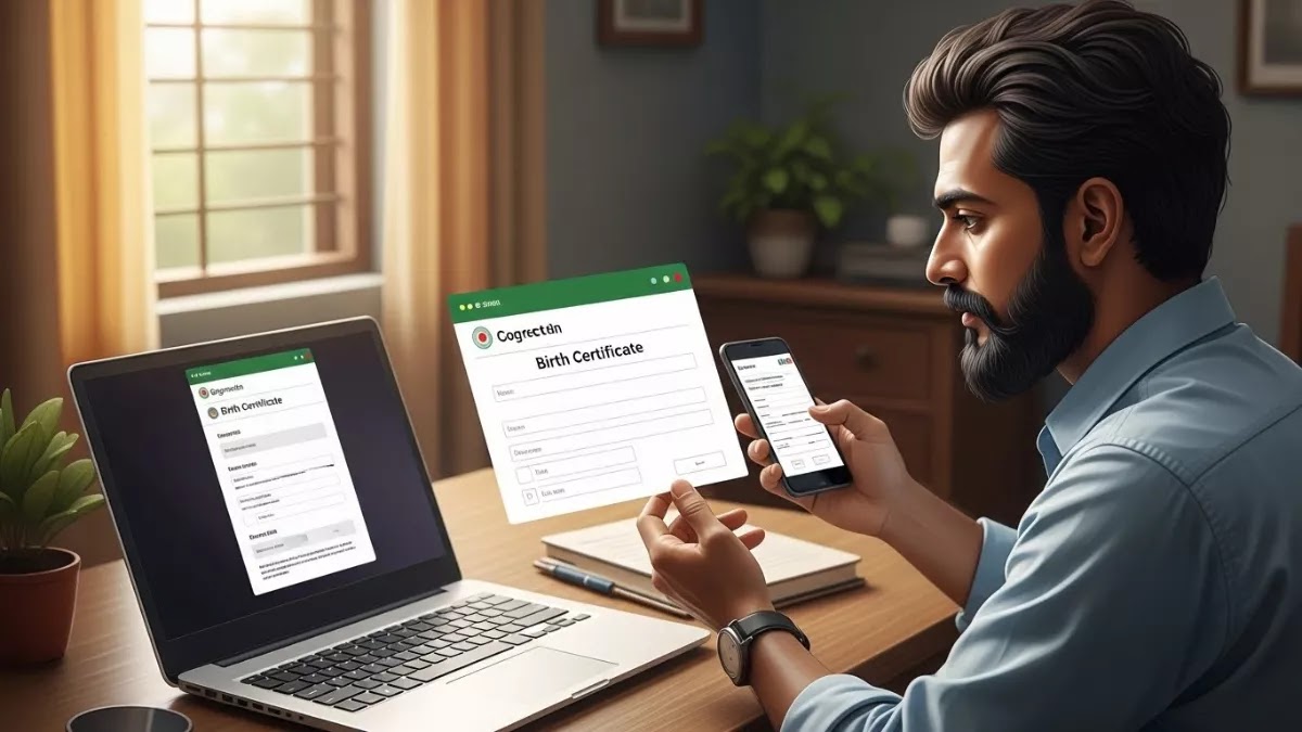 জন্ম সনদে ভুল নাম বা জন্ম তারিখ? অনলাইনে সংশোধনের সহজ নিয়ম জানুন (২০২৬) জন্ম সনদে ভুল নাম বা জন্ম তারিখ