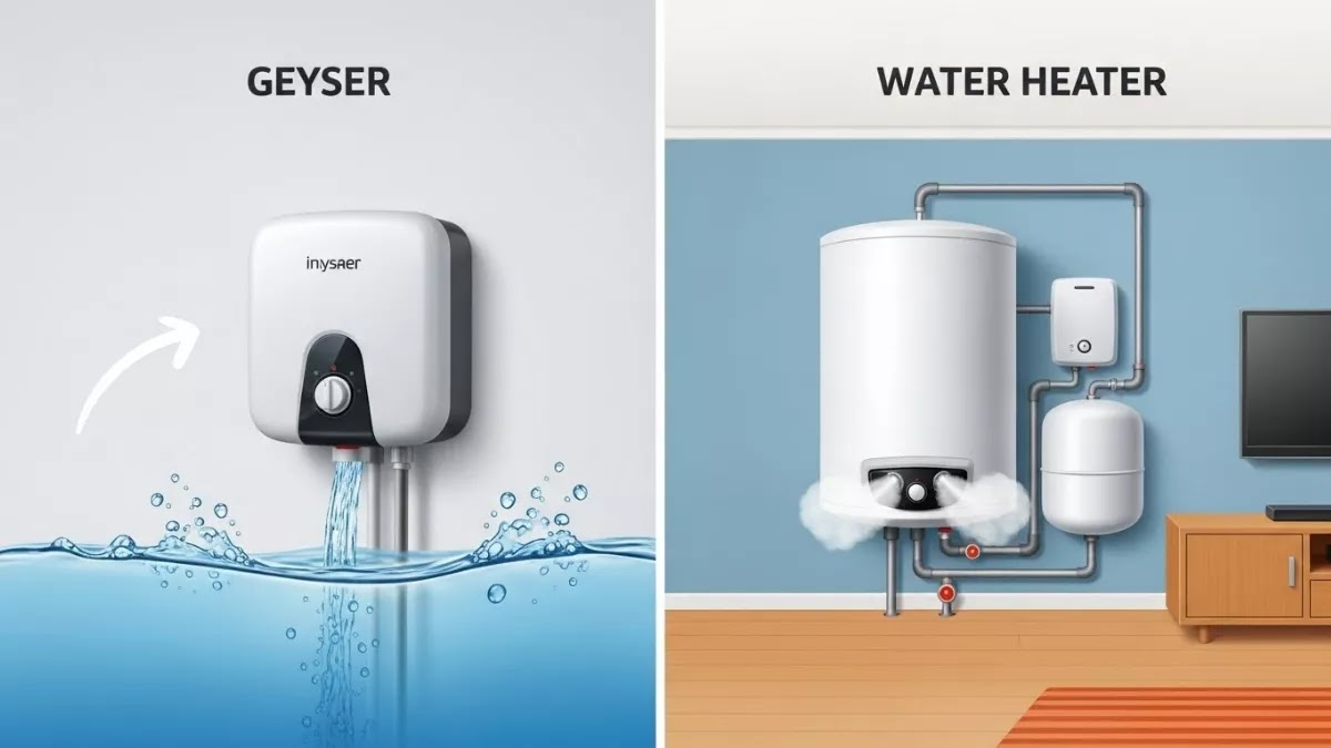 গিজার কিনবেন নাকি ওয়াটার হিটার? কোনটি আপনার বাড়ির জন্য সঠিক? গিজার কিনবেন নাকি ওয়াটার হিটার